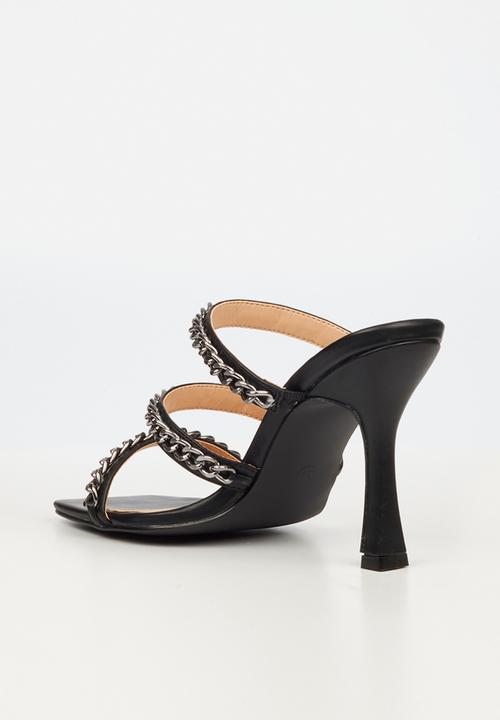 Miss Black - Cider1 stiletto mule heel - black