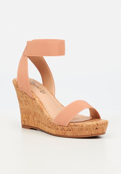 Butterfly Feet - Debra 1 wedge heel - pink