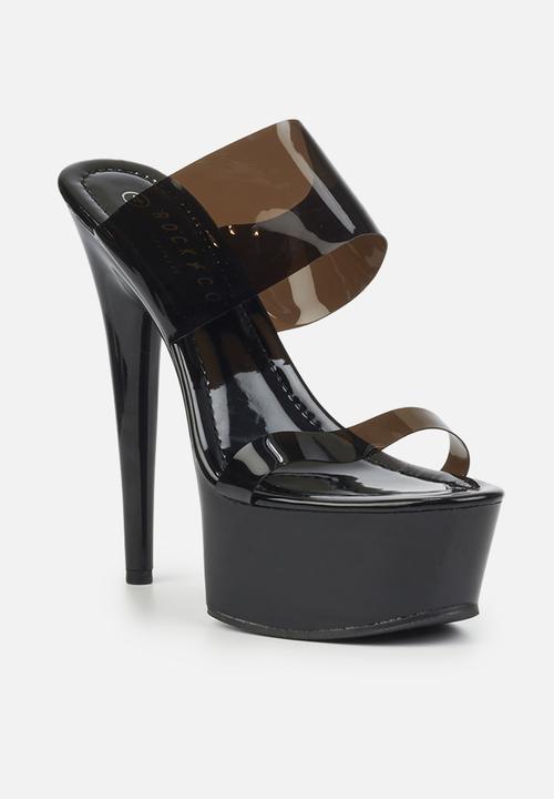 Rock & Co - Diablo 2 platform mule heel - black