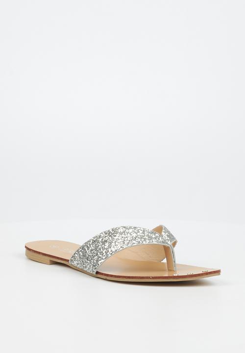 Miss Black - Jazmin1 toe post sandal - silver