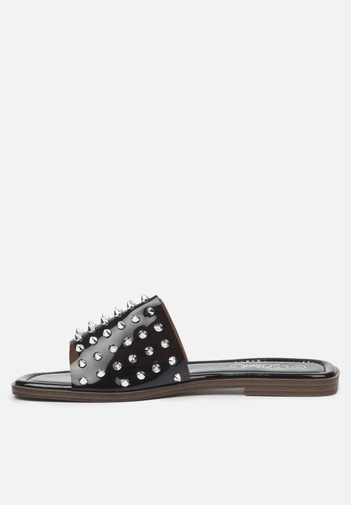 Miss Black - Discopia3 sandal - black vinyl
