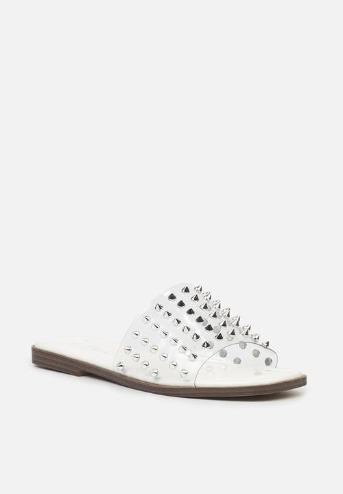 Miss Black - Discopia3 sandal - white clear vinyl