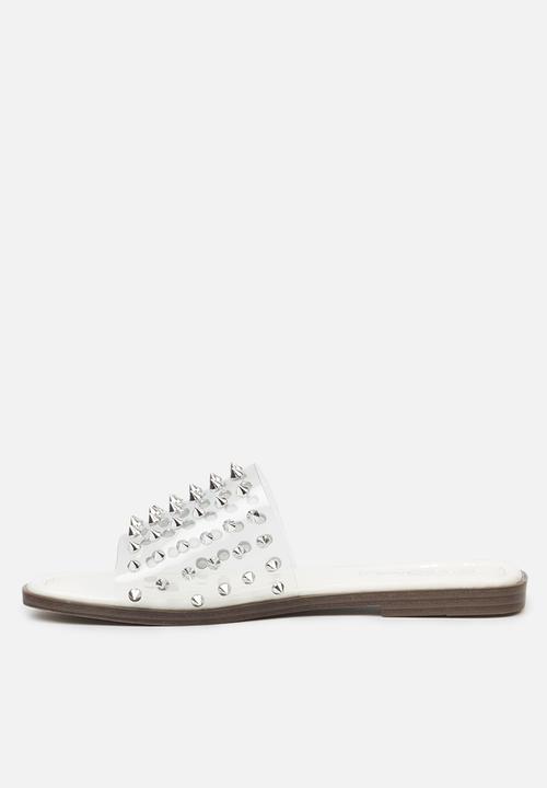 Miss Black - Discopia3 sandal - white clear vinyl