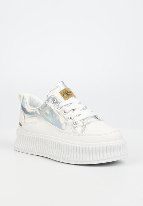 Miss Black - Smooch1 flatform sneaker - white