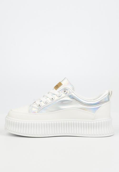 Miss Black - Smooch1 flatform sneaker - white