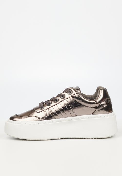 Miss Black - Trio2 flatform sneaker - pewter