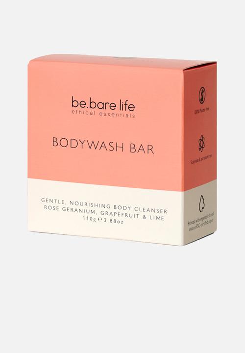 be.bare - Bodywash Bar - Rose Geranium, Grapefruit & Lime