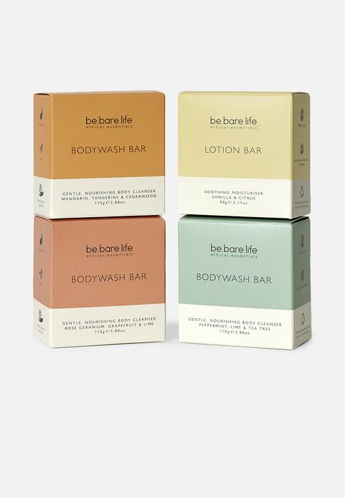 be.bare - Bodywash Bar - Rose Geranium, Grapefruit & Lime