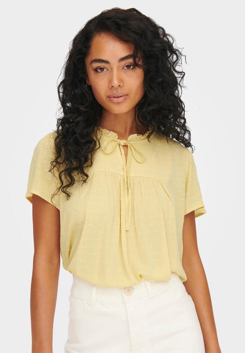 Jacqueline de Yong - Lima life short sleeve top - straw