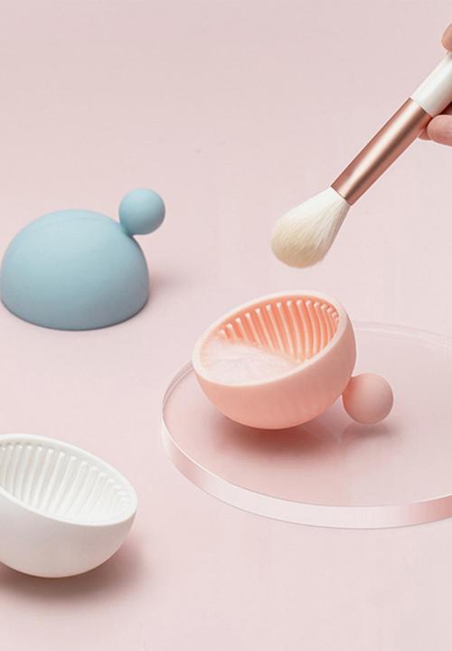 Glam Beauty - Silicone Makeup Brush Washing Bowl - Peach