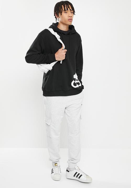 adidas Performance - M gl hoodie - black & white