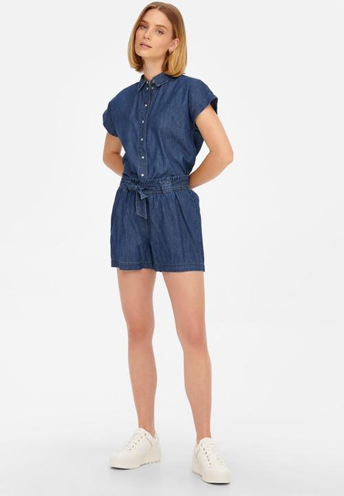 Jacqueline de Yong - Saint shorts - medium blue denim
