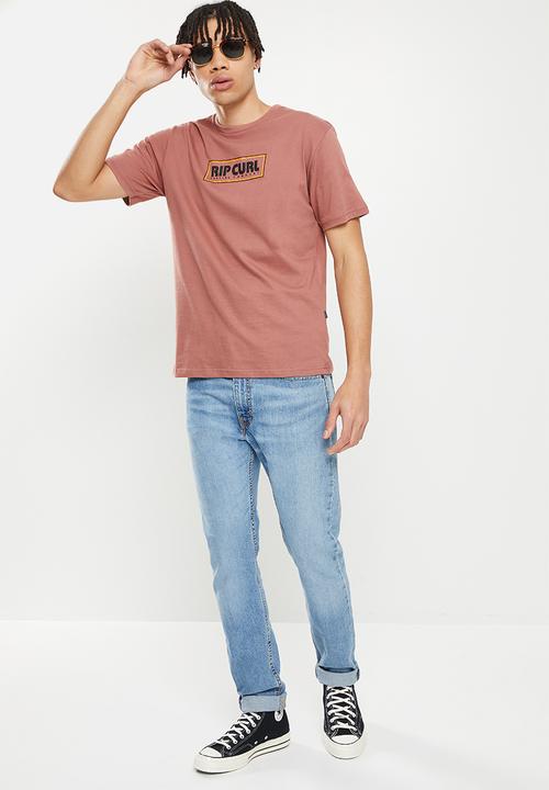 Rip Curl - Big mumma icon tee - dusty mushroom