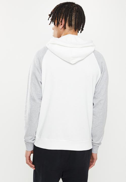 Under Armour - UA Rival Fleece Colorblock Hoodie - white & grey