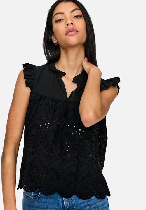 Jacqueline de Yong - Kalli top - black