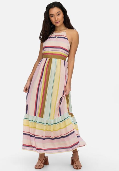 ONLY - Suzy life halterneck ankle dress - seashell pink