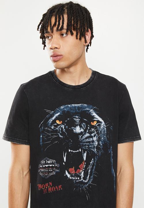 Cutty - Ozzy vintage wash lux tee - black