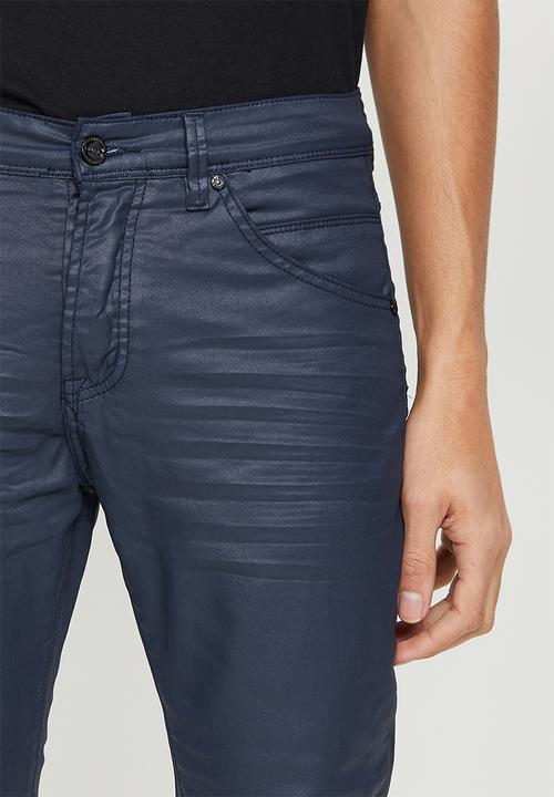 Cutty - Root skinny fit knitted coated denim jean - tint