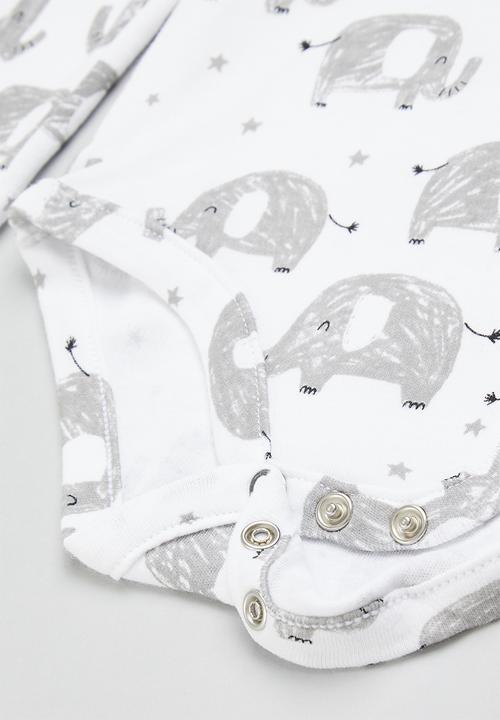 MINOTI - Elephant printed babygrow - multi