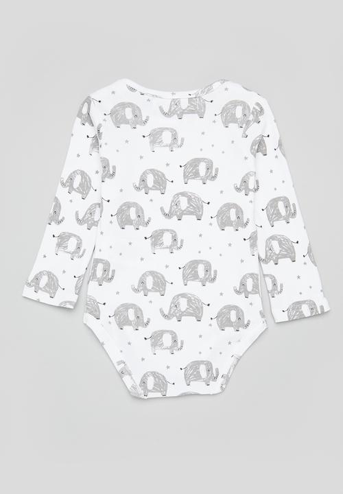 MINOTI - Elephant printed babygrow - multi