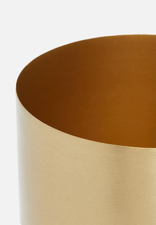 Sixth Floor - Amelia planter - gold