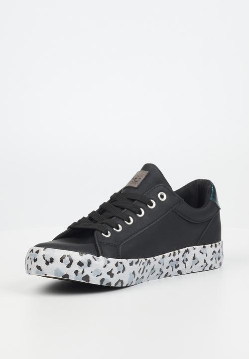 Miss Black - Baker16 flatform sneaker - black