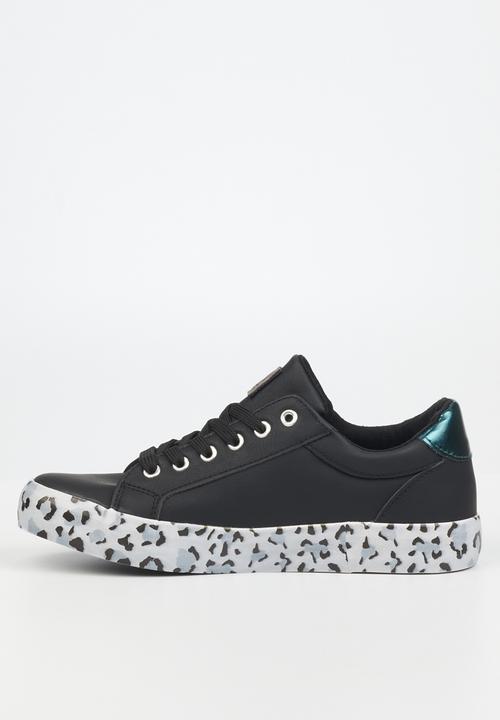 Miss Black - Baker16 flatform sneaker - black
