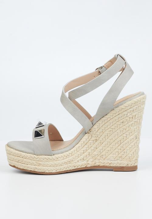 Miss Black - Edition1 espadrille wedge heel - grey