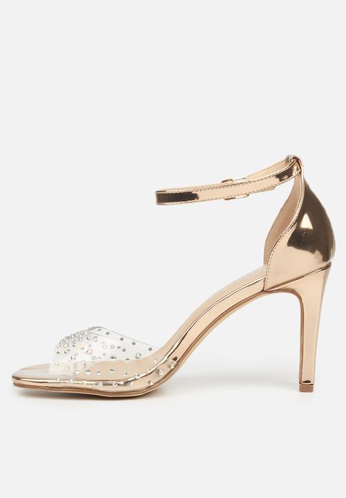 Miss Black - Prom1 stiletto heel - rose gold