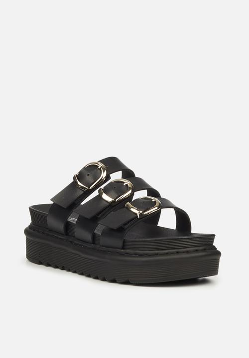Rock & Co - Rouge 2 chunky flatform slide - black