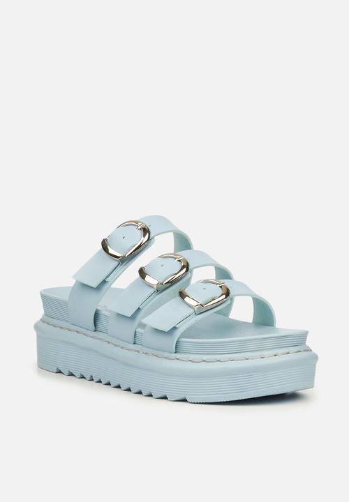 Rock & Co - Rouge 2 chunky flatform slide - blue