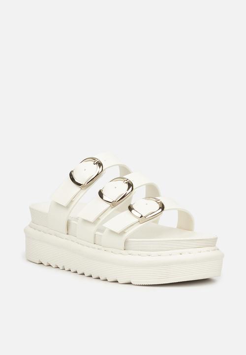 Rock & Co - Rouge 2 chunky flatform slide - white
