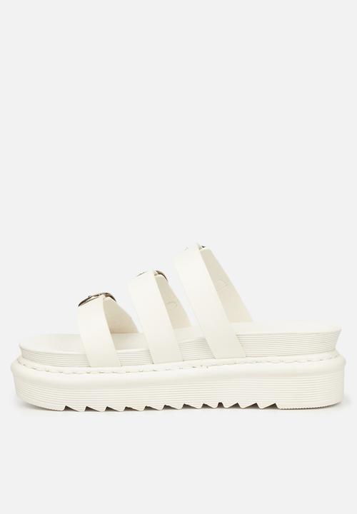 Rock & Co - Rouge 2 chunky flatform slide - white
