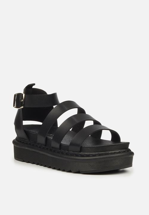 Rock & Co - Rouge 4 chunky flatform sandal - black
