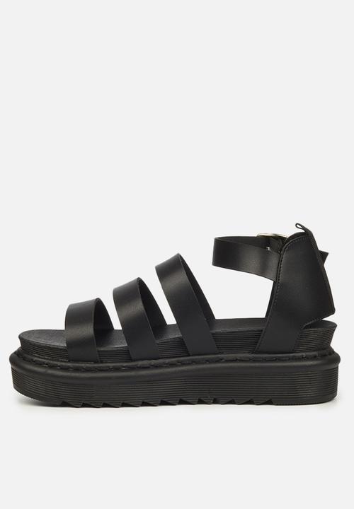 Rock & Co - Rouge 4 chunky flatform sandal - black