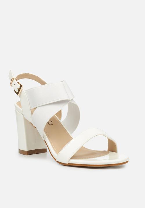 Butterfly Feet - Valery 2 block heel - white