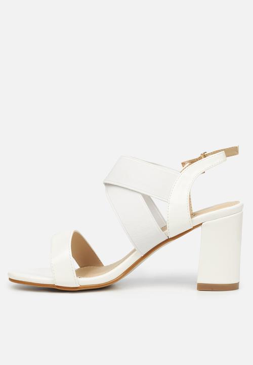 Butterfly Feet - Valery 2 block heel - white