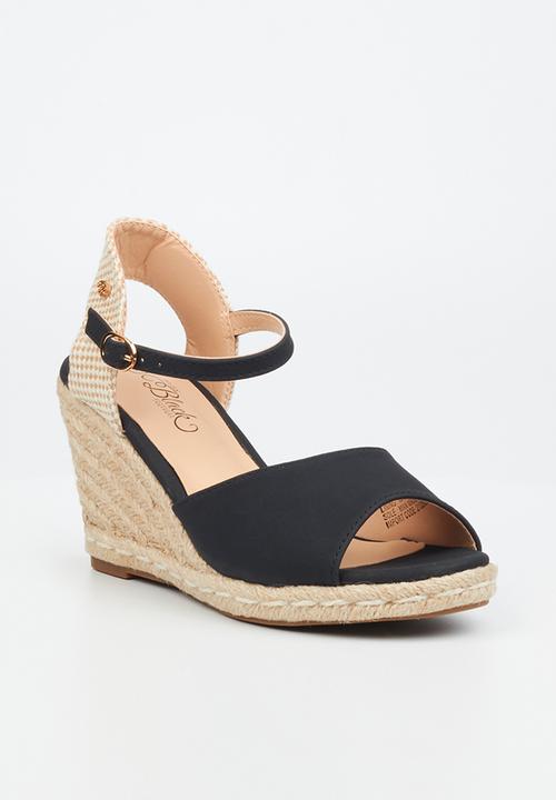 Miss Black - Jojo2 espadrille wedge heel - black
