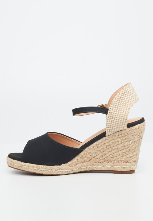 Miss Black - Jojo2 espadrille wedge heel - black