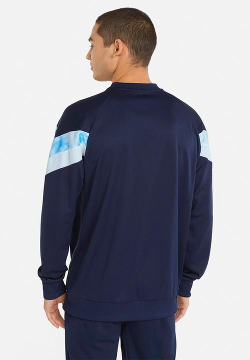 PUMA - Man City Iconic MCS Crew Sweatshirt - peacoat-team light blue