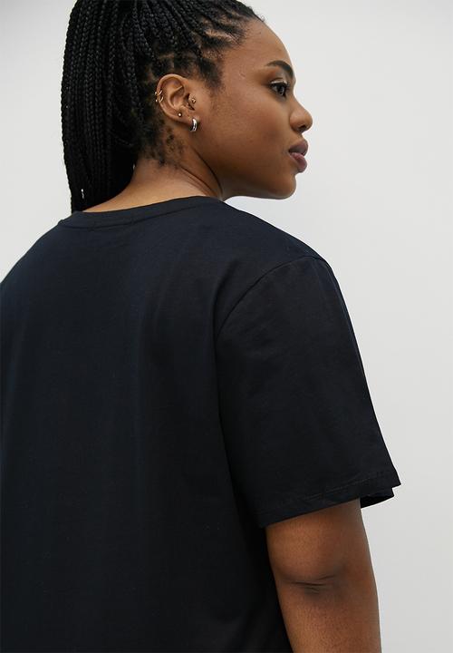 Superbalist - 2 Pack basic v-neck easy fit tee - black & white