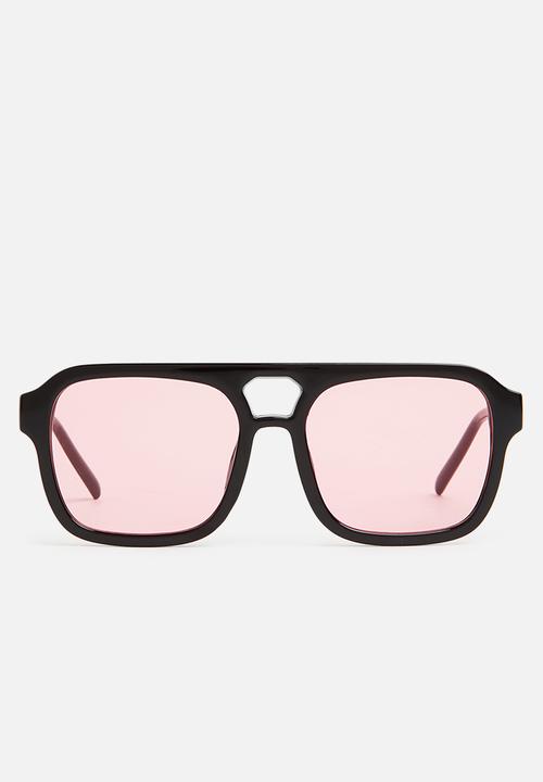 Superbalist - Aviator sunglasses - black & pink
