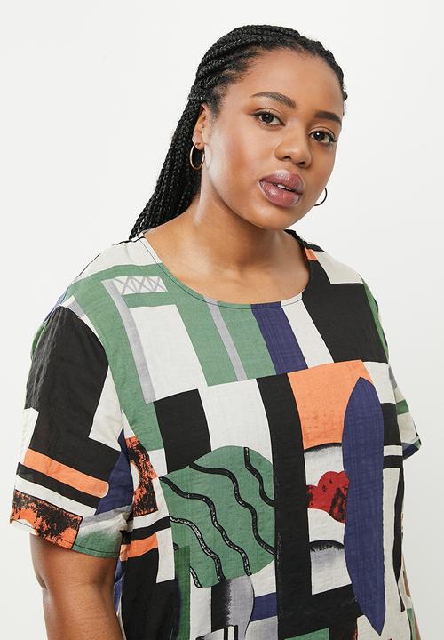 Stella Morgan - Printed loose fit shift dress - multi