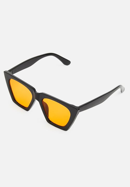 Superbalist - Oversized sunglasses-black & orange
