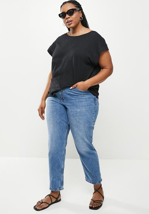 MANGO - Plus T-shirt sol - black