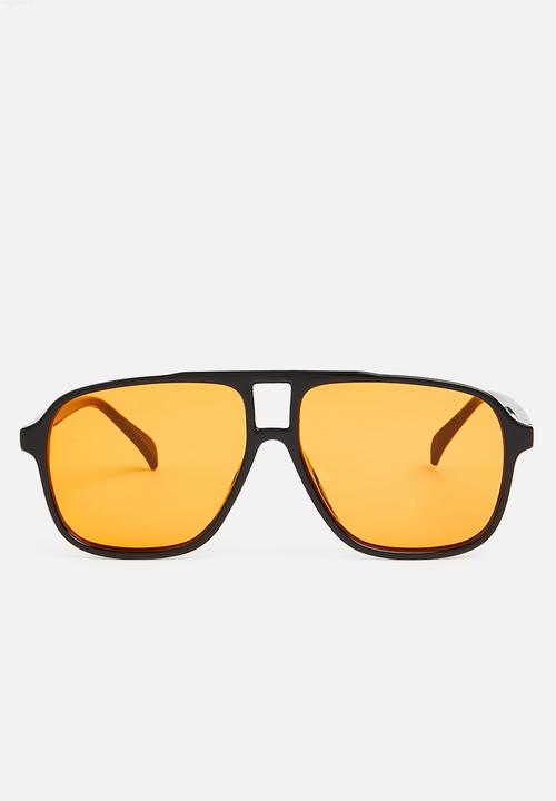 Superbalist - Aviator sunglasses - black & orange
