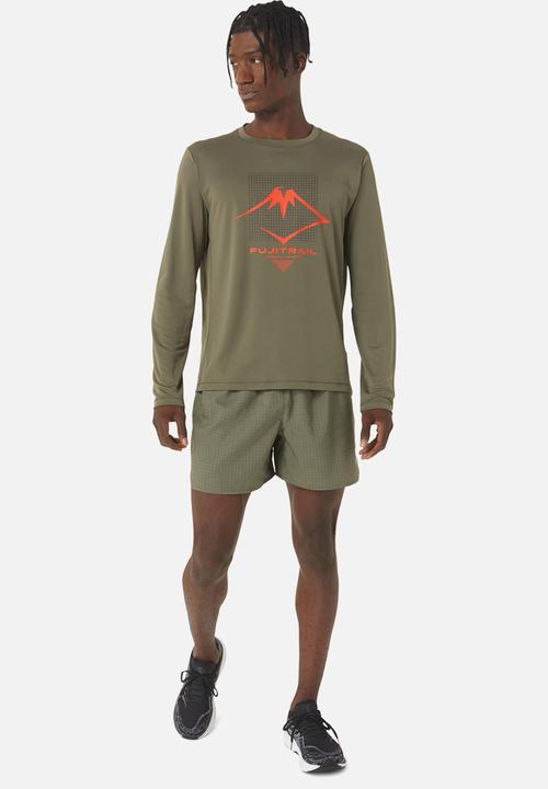 ASICS - Fujitrail logo short - mantle green