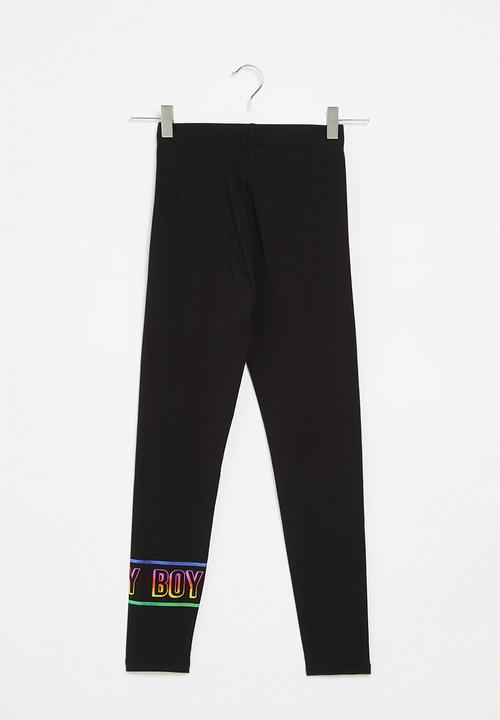 SISSY BOY - Leggings with elasticated waist - black