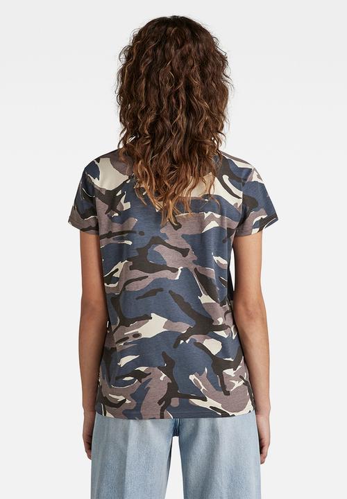 G-STAR - All over v t - brown rice woodland camo