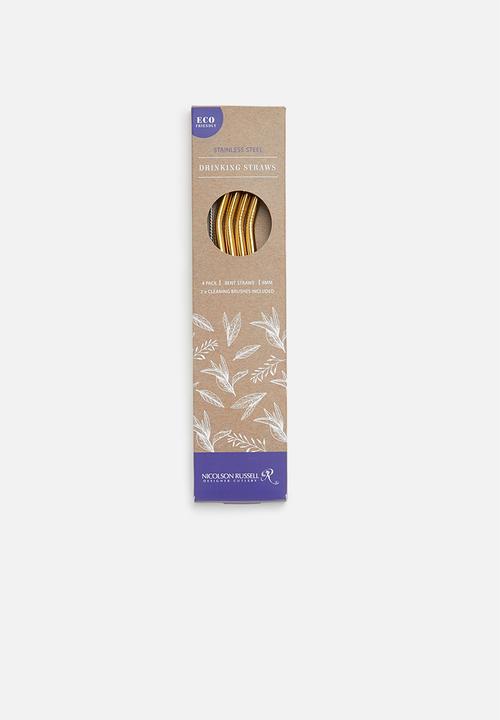 Nicolson Russell - Stainless steel straw gold